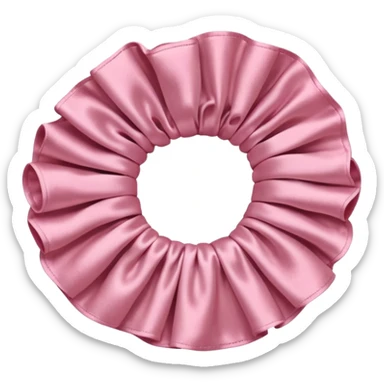 Soft pink scrunchie  sticker