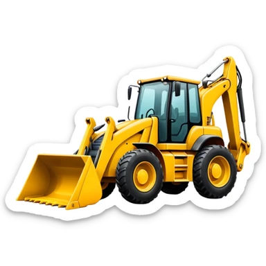 backhoe loader sticker