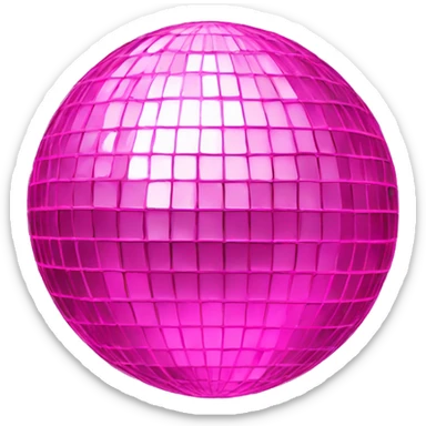 pink disco ball  sticker