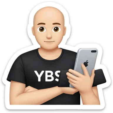 Black Shirt that says YIBSW on it sticker
