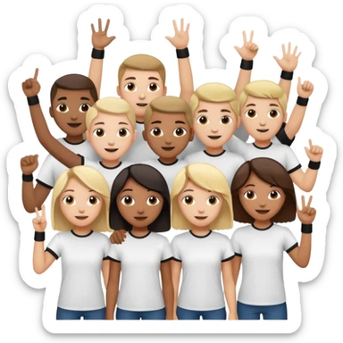 dedicated fans, usually young people, who follow musicians or bands on tour, seeking physical and emotional closeness, sometimes with the aim of romantic or sexual involvement sticker