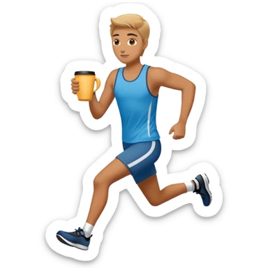Morning Coffee Runner sticker