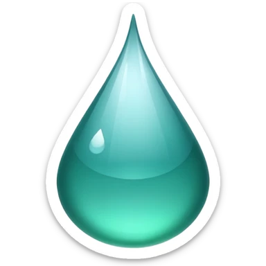 green droplet sticker