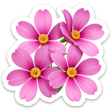 Pink flowers sticker