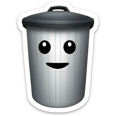 running trash can sticker