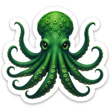 Green Kraken sticker