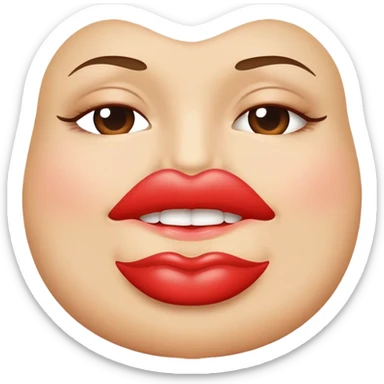 plastic surgery lips sticker
