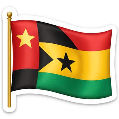 Create flag of Ghana sticker