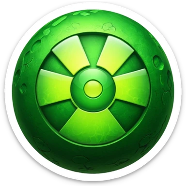 Radioactive sticker