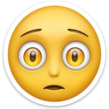 🙄 this emoji but eyes looking straight  sticker