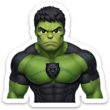 hulk de pantera negra sticker