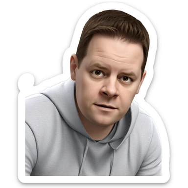 boy with short hair sticker