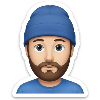 Man with Grey Beret – Brown beard, grey beanie.





 sticker