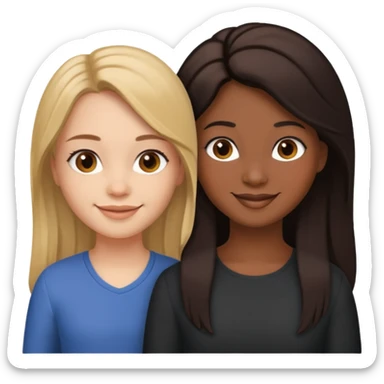 two sisters – Sonya and Taya they look different) sticker