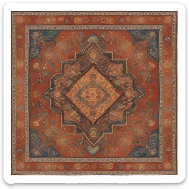 Persian rug sticker