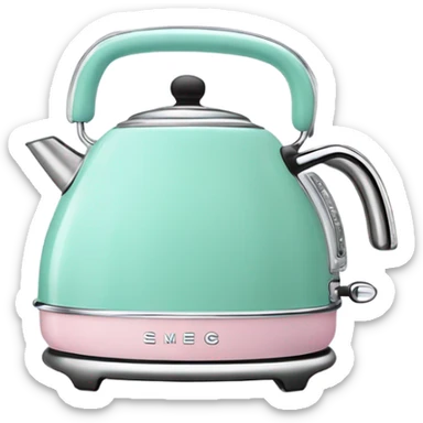 Smeg pastel kettle  sticker