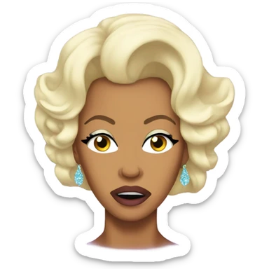 Rupaul crying out loud sticker