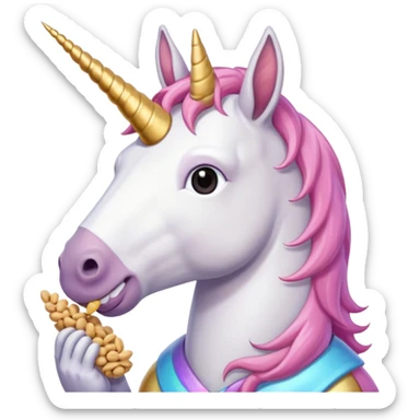 Simon B, peanuts, unicorn sticker