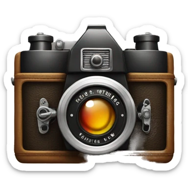 logo for a company that sells vintage cameras sticker