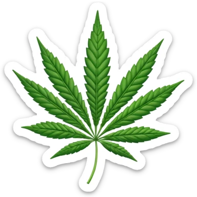 Hoja de marihuana sticker