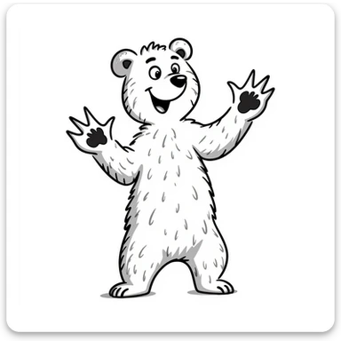 Grizzly bear sticker