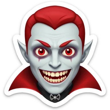 red men Vampire sticker