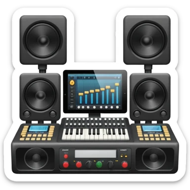 music studio sticker