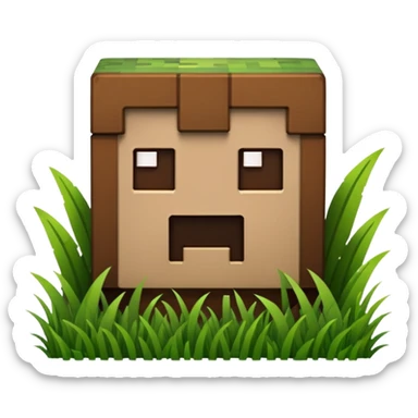 The Minecraft logo sticker