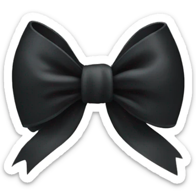 black bow sticker
