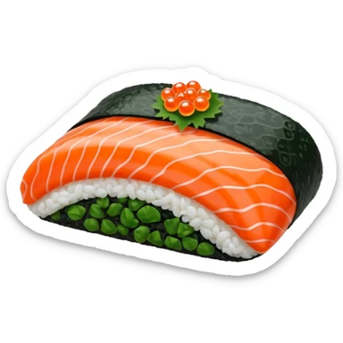 Sushi with roe sticker