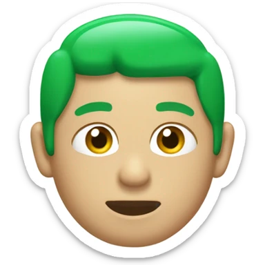 un baño público plástico  portátil color  verde sticker