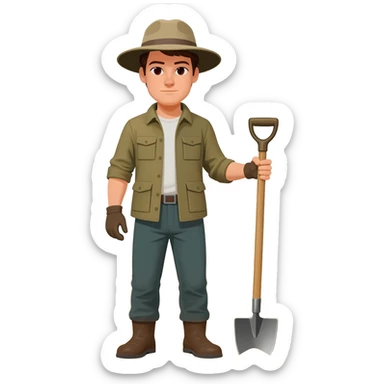 archaeologist sticker