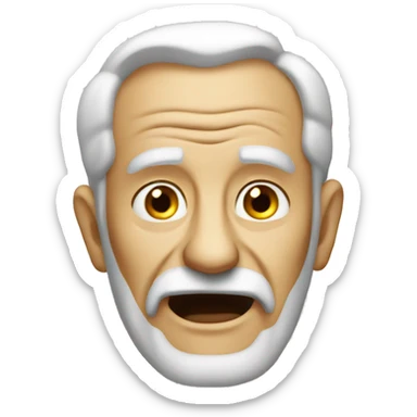 Weirdo old man sticker