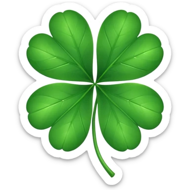 clover heart sticker