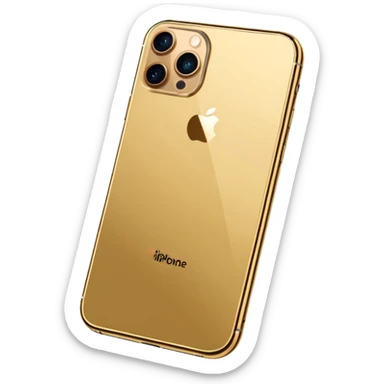 Gold iPhone 16 Pro Max backview sticker
