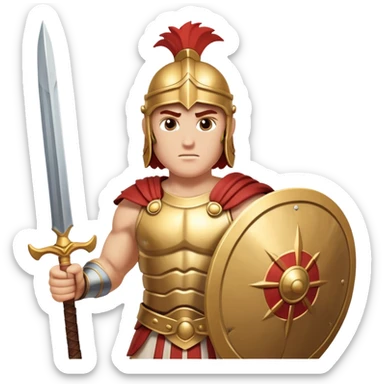 Achilles was the Greeks' finest warrior during the Trojan War. His mother, the nymph Thetis, dipped him in the River Styx to make him invulnerable in battle—except for his heel, where she gripped the baby. During the Trojan War, Achilles achieved fame by slaying Hector outside the city gates.  sticker