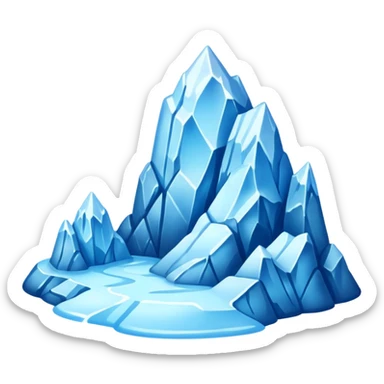cute glacier  sticker