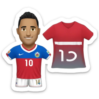Keylor navas with Costa Rica jersey sticker