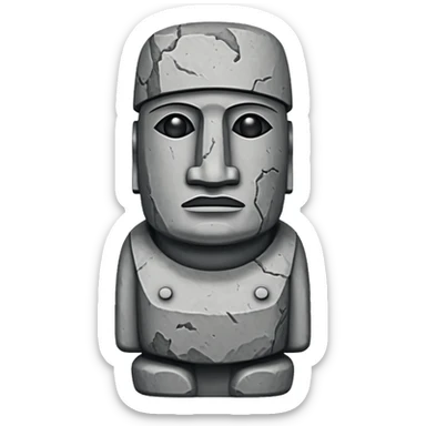 Sigma moai sticker