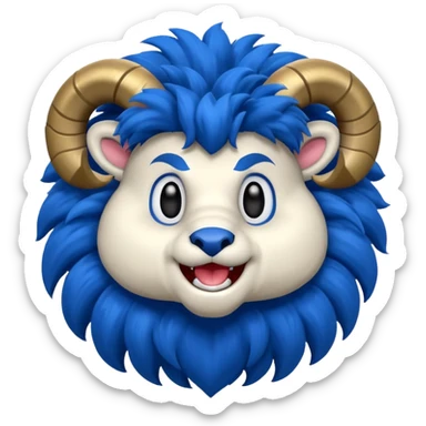 L.a. rams  mascot rampage sticker