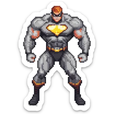 superhero with growth and shape-shifting powers sticker