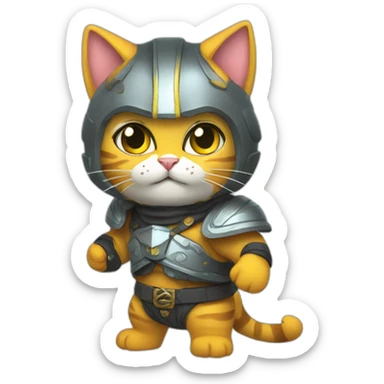 Zaza Royale from battle kitty sticker