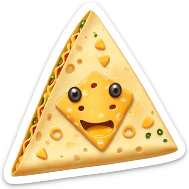 one single triangle nachos sticker