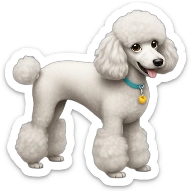 Poodle sticker