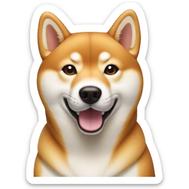 Shiba inu wearing  apple vison pro  sticker