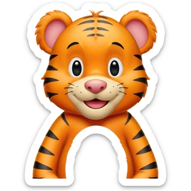 Tigger from the animated series Winnie the Pooh and Tigger Too sticker