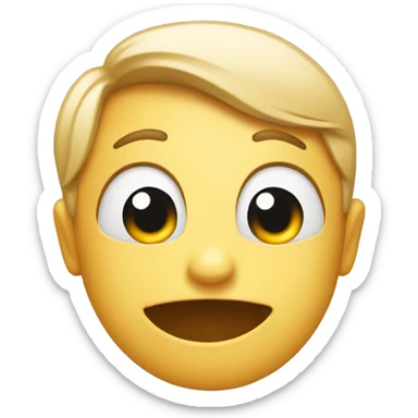 Flirting face winking  sticker