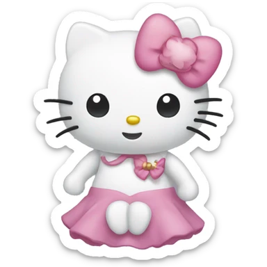 hello kitty  sticker