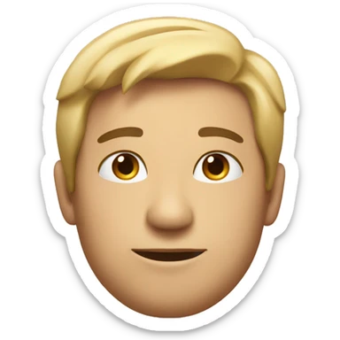 Face of relaxation  sticker