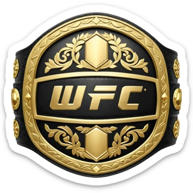 UFC championship emoji sticker